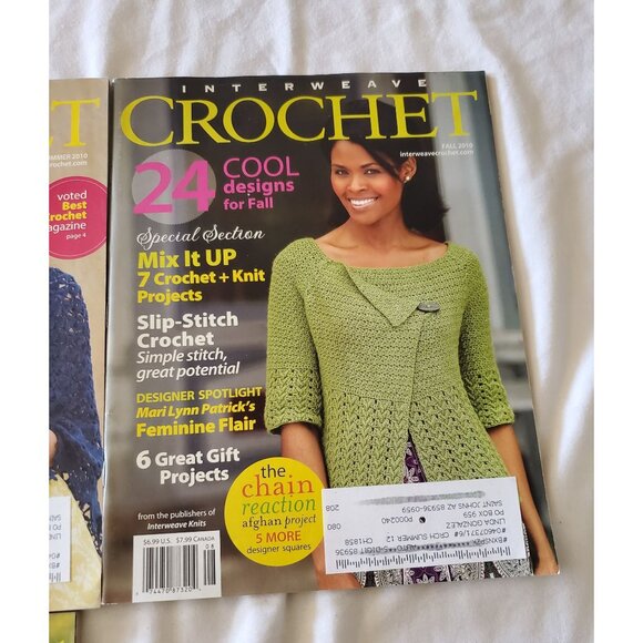 Interweave Crochet Magazine Lot Of 4 - 2010 Spring Summer Fall Winter Issues - Picture 4 of 11
